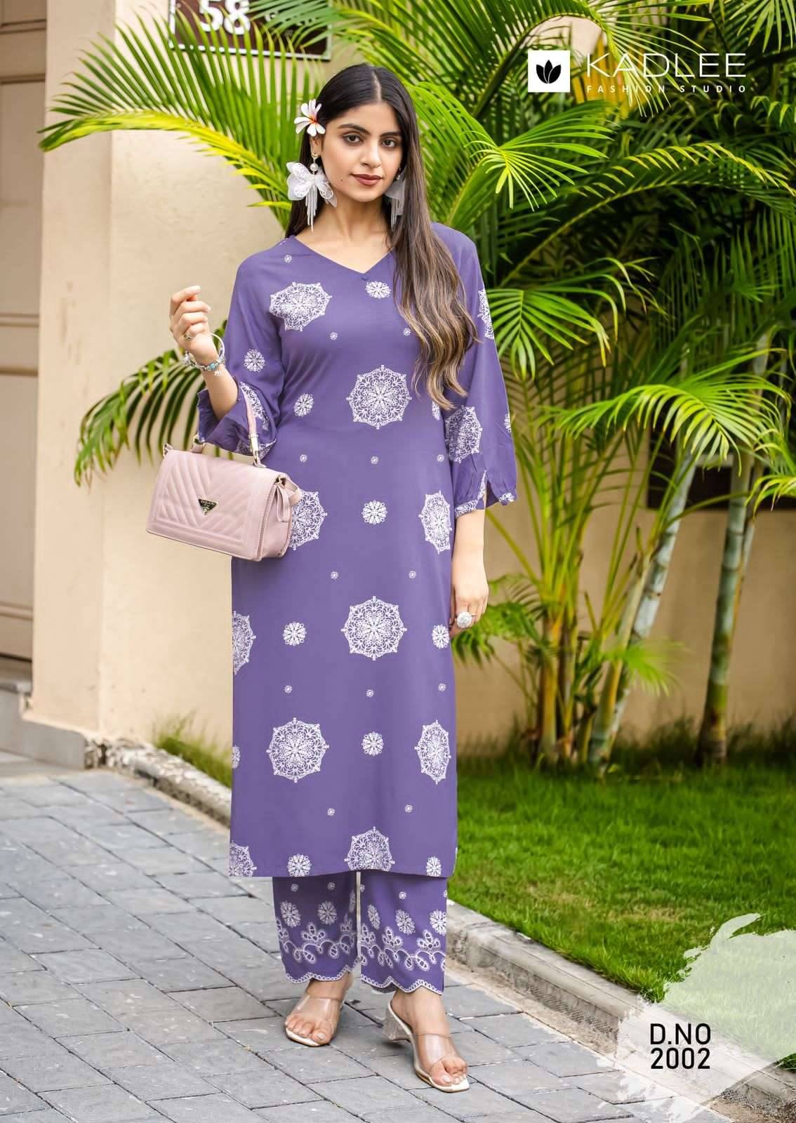 Majestica By KADLEE 2001 To 2005 Series Beautiful Festive Suits Colorful Stylish Rayon Kurtis At Wholesale Price
